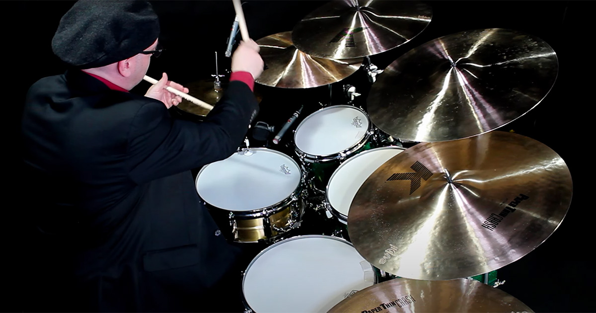 I piatti Thin Crashes di Zildjian suonati da Giovanni Giorgi.